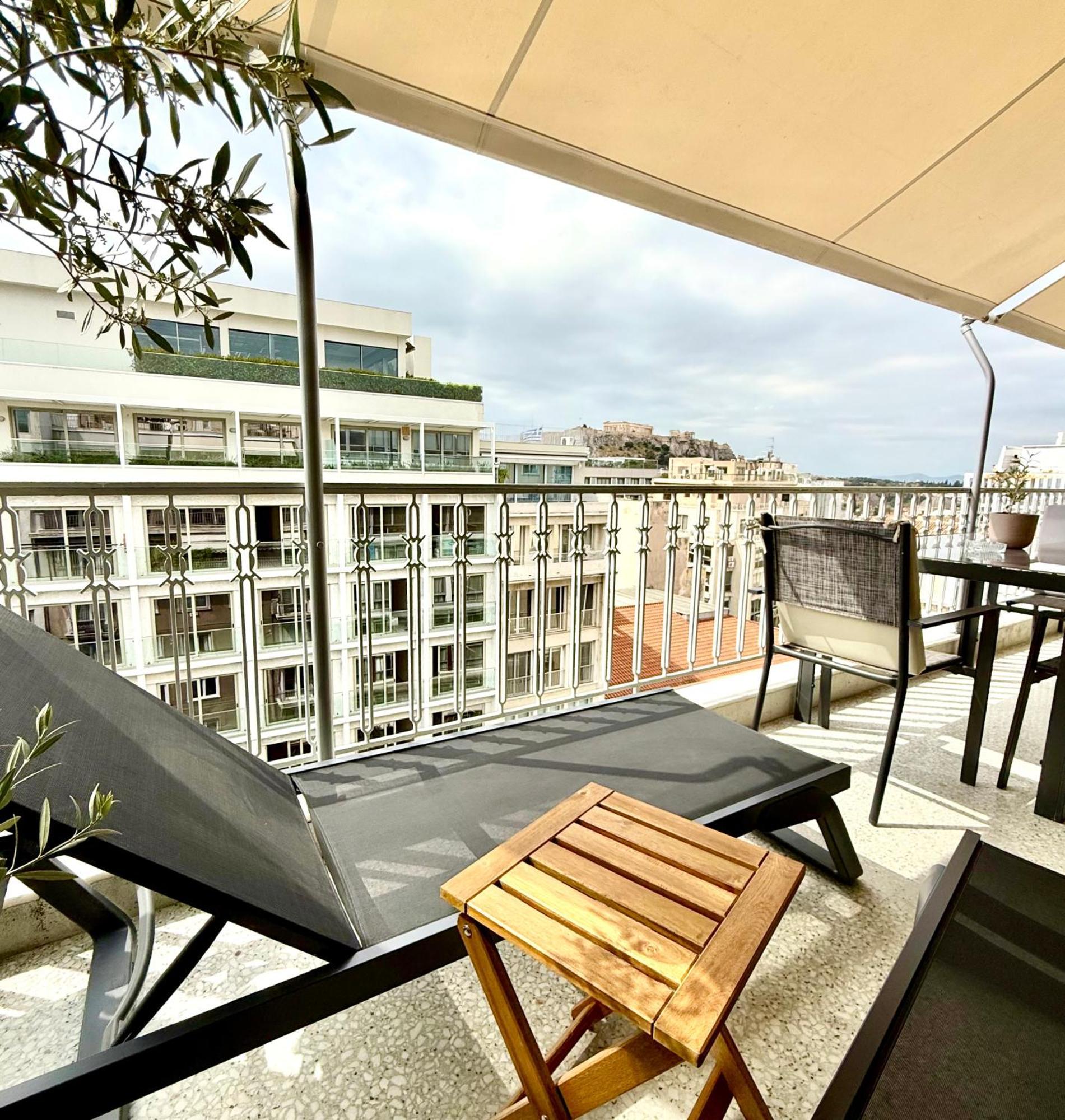 Parthenon And Syntagma Square View Apartment Atena Exterior foto