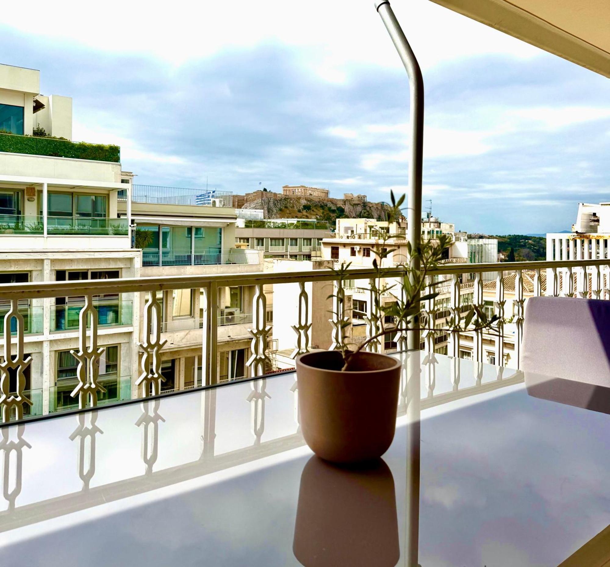 Parthenon And Syntagma Square View Apartment Atena Exterior foto